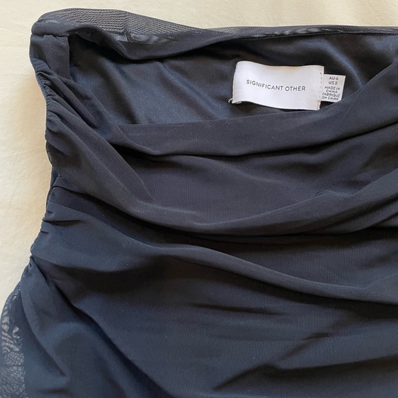 SIGNIFICANT OTHER, Saria ruched knit-jersey midi dress, US 2 - Picture 2 of 8